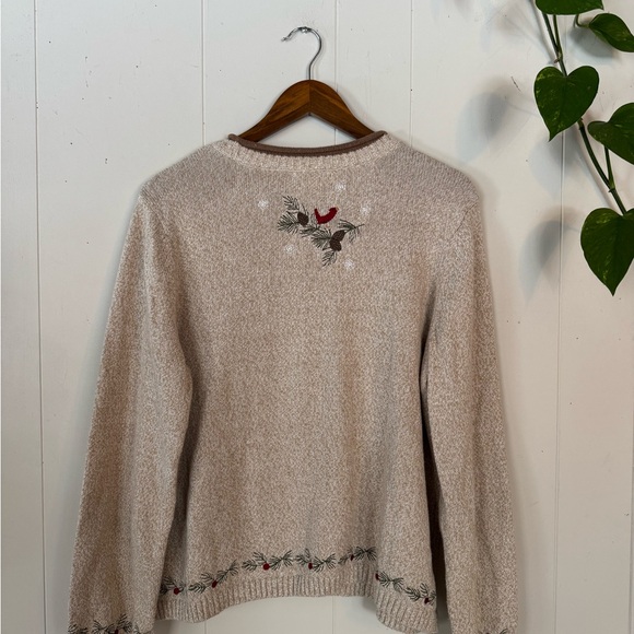 VINTAGE CHRISTMAS 🎄- 
Christopher & Banks Beige Snowman Sweater - Picture 3 of 7